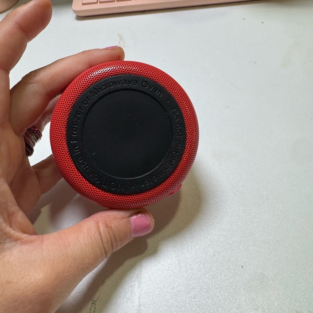Replacement Red Portable Bluetooth Speaker for the bottom of a cup